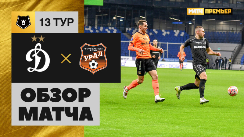 Динамо &mdash; Урал. Голы и лучшие моменты